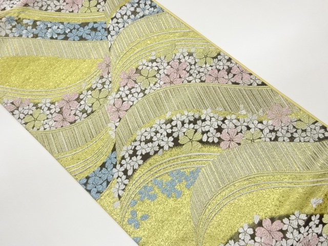 JAPANESE FUKURO OBI / WOVEN SAKURA